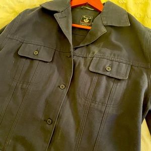 Vintage Faconnable   mens xl military jacket
